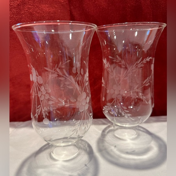 Beautiful Etched Globes - Picture 1 of 4